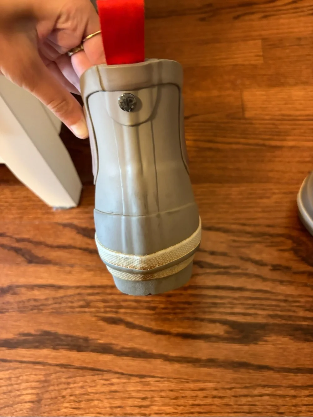 Pajar Women’s Tan Boots with Red Lace Accents